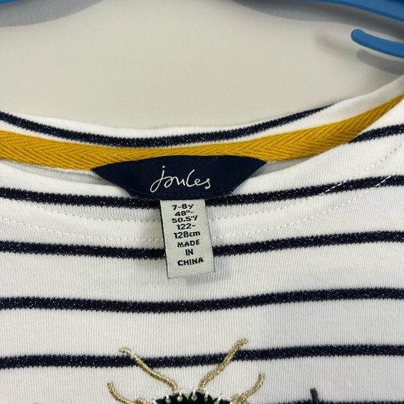 Girls kids Joules Size 7-8 long sleeve shirt with sequins - Picture 7 of 8